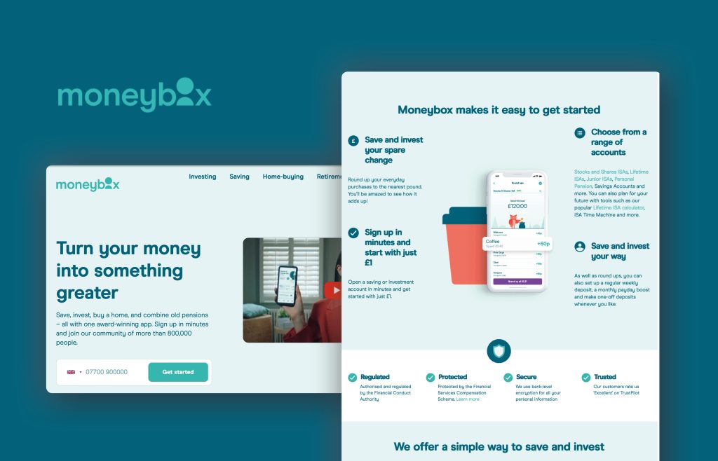 Moneybox Save & Invest App go6 media